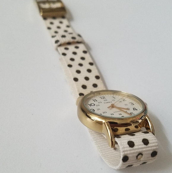Timex Weekender Womens Polka Dot Slip On Watch - Picture 4 of 7